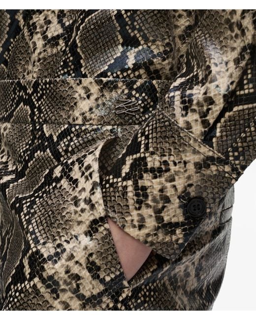 Karl Lagerfeld Multicolor Faux-Python Flared Pants