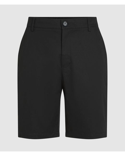 Karl Lagerfeld Black Chino Shorts for men