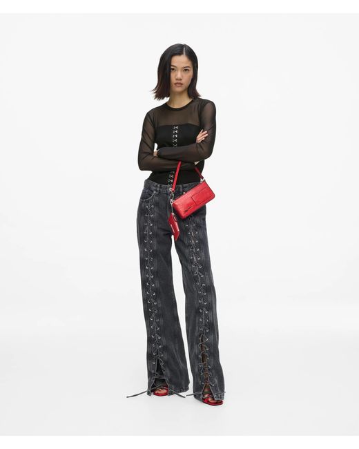 KL Jeans Black Mesh Corset Top
