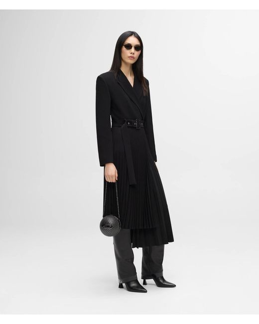 Karl Lagerfeld Black Asymmetric Tailored Dress