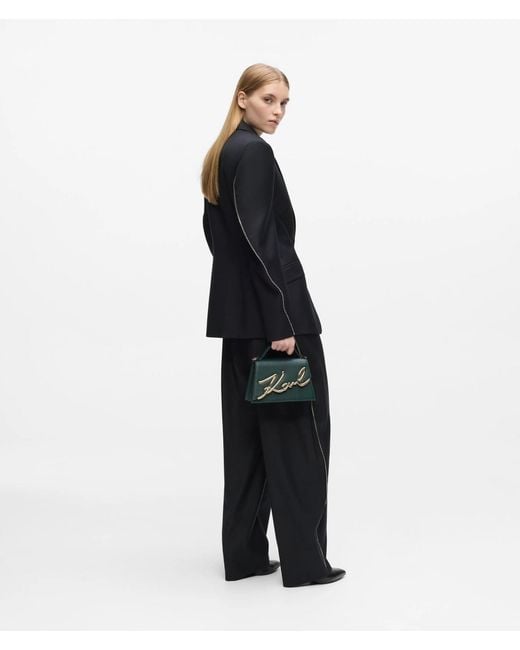 Karl Lagerfeld Green K/Signature Small Crossbody Bag