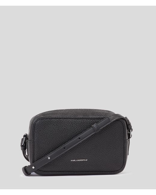 Karl Lagerfeld Black K/skuare Grainy Camera Bag