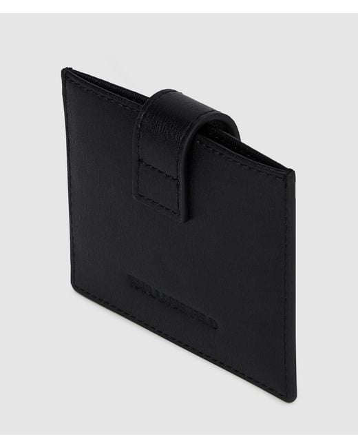 Karl Lagerfeld Black K/Autograph Padlock Cardholder