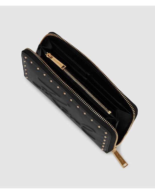 Karl Lagerfeld Black K/Ville Large Studded Wallet