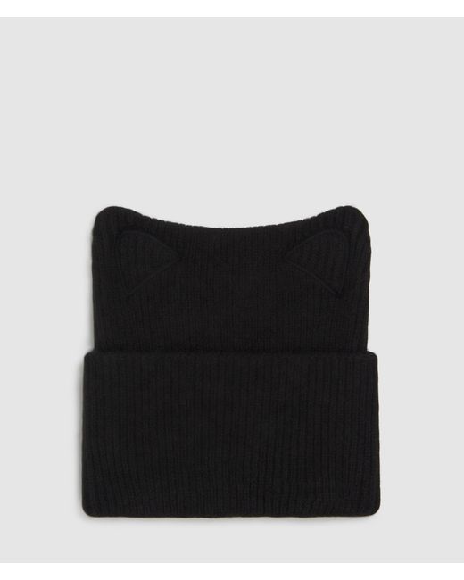 Karl Lagerfeld Black Choupette Beanie