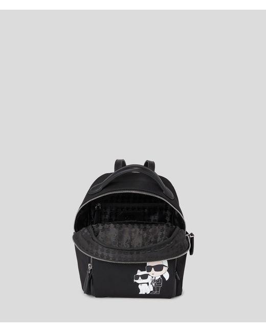 Karl Lagerfeld Black K/ikonik Nylon Small Backpack