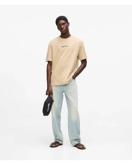 KL Jeans Natural Frame Logo Regular T-Shirt for men
