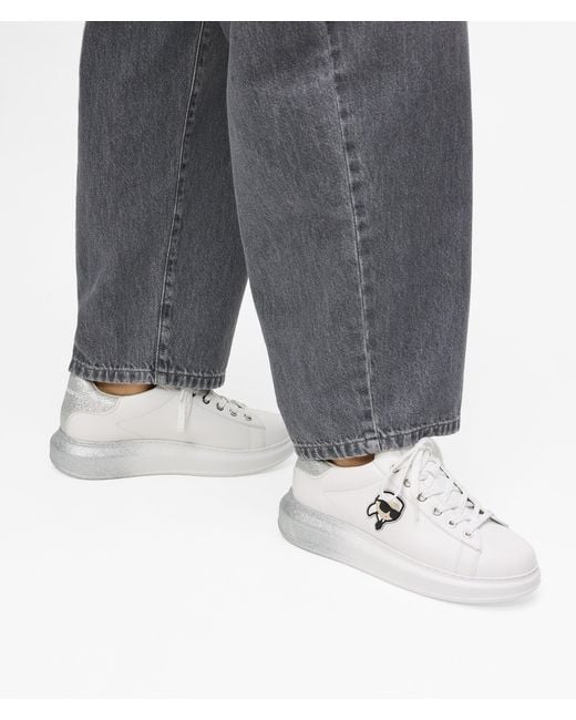 Karl Lagerfeld White Ikon Nft Kapri Ombre Sneakers