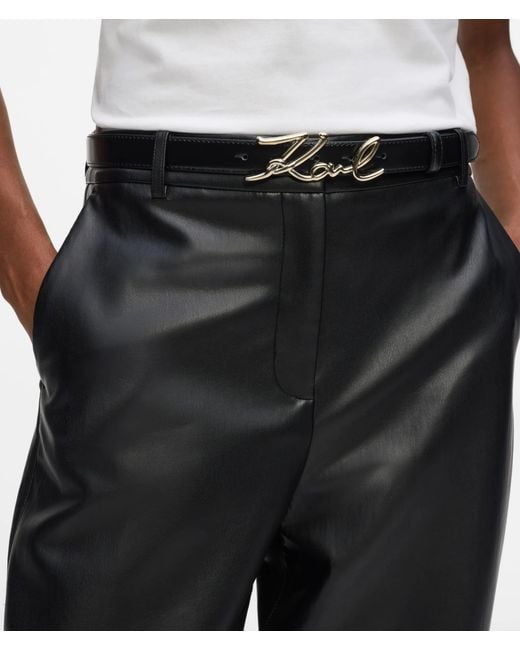 Karl Lagerfeld Black K/Signature Hip Belt