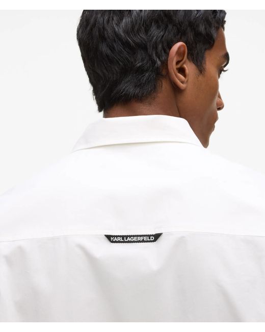 Karl Lagerfeld White Kameo Classic Cotton Shirt for men