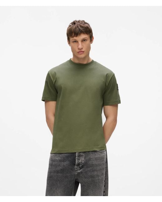 KL Jeans Green Patch Logo T-Shirt for men