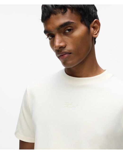 Karl Lagerfeld White Crew Neck T-Shirt for men