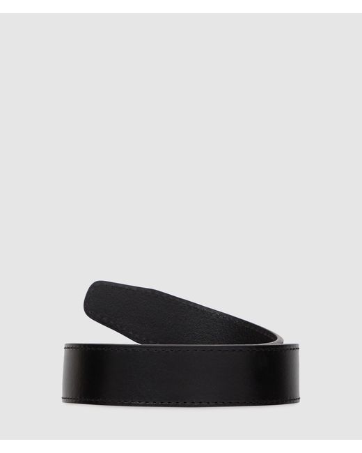 KL Jeans Black Logo Charm Belt