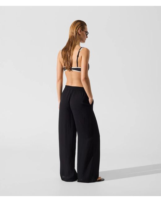 Karl Lagerfeld Blue Signature Beach Pants