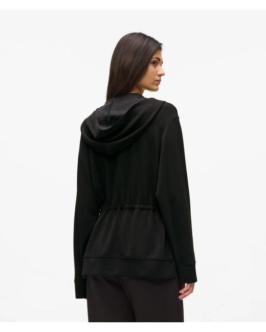 Karl Lagerfeld Black Rue St-Guillaume Zip-Up Hoodie