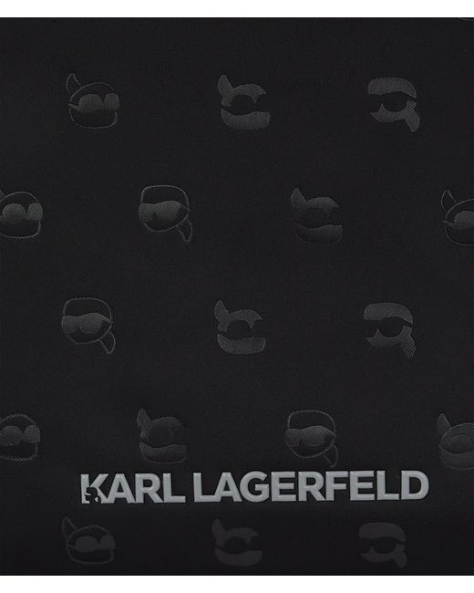 Karl Lagerfeld Black Ikon Nylon Laptop Sleeve