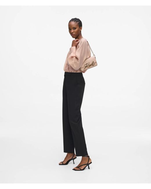 Karl Lagerfeld Multicolor Gathered Neck Blouse