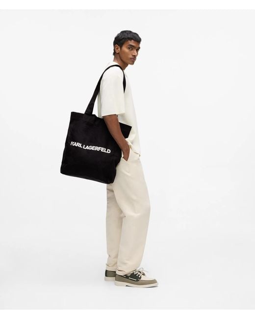 Sac En Toile Haut Avec Logo, Homme, Taille Karl Lagerfeld pour homme en coloris Black