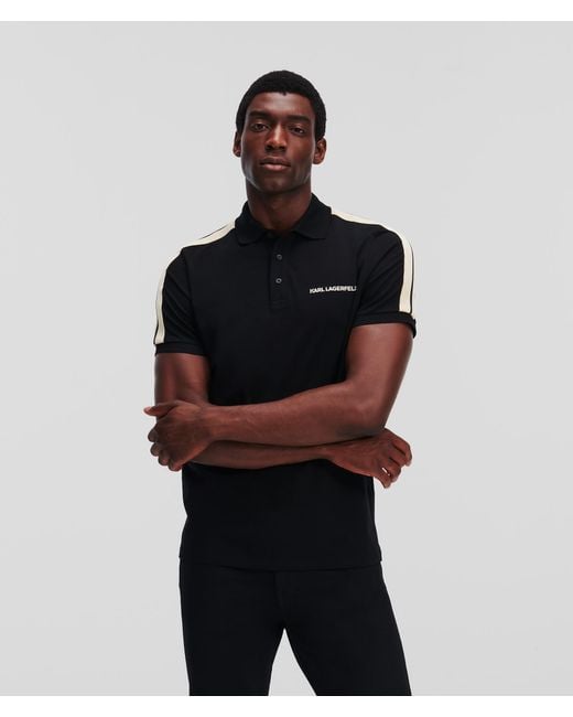 Polo Rayure Sur L paule Karl Lagerfeld pour homme en coloris