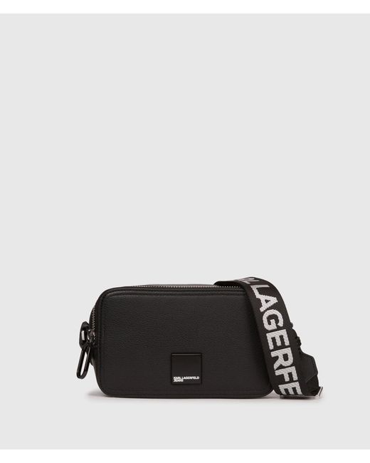 KL Jeans Black Box Logo Camera Bag