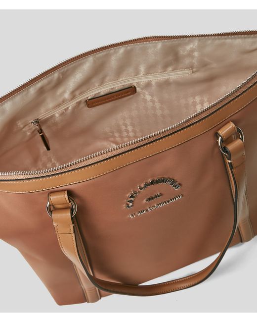 Sac Cabas Rue St-guillaume Taille Moyenne Karl Lagerfeld en coloris Brown