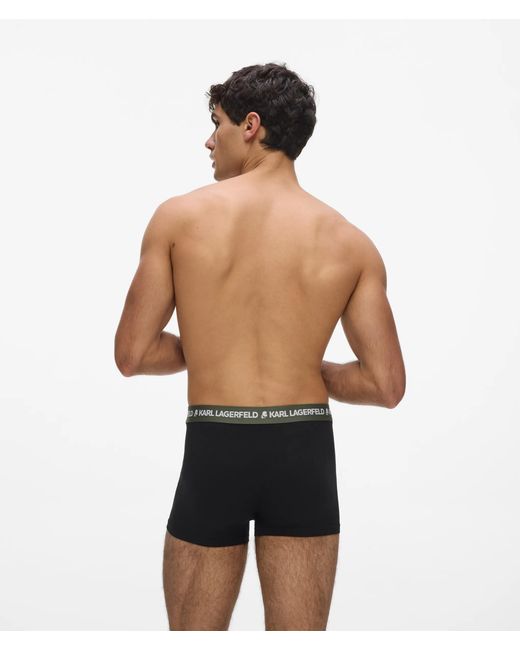 Karl Lagerfeld Blue Contrast Waistband Trunks – 5-Pack for men