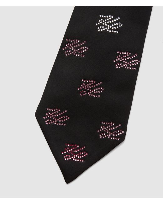 Karl Lagerfeld Black Exclusive K/Autograph Collar And Tie