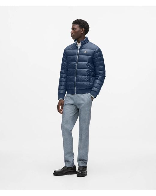 Karl Lagerfeld Blue Lightweight Puffer Jacket for men