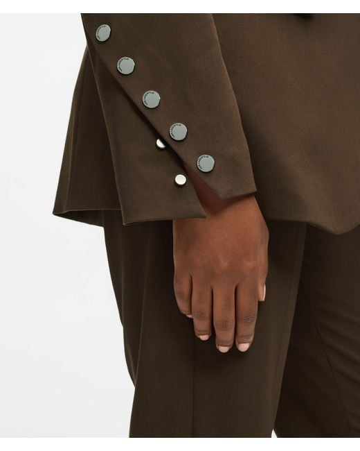Karl Lagerfeld Brown Snap Button Blazer