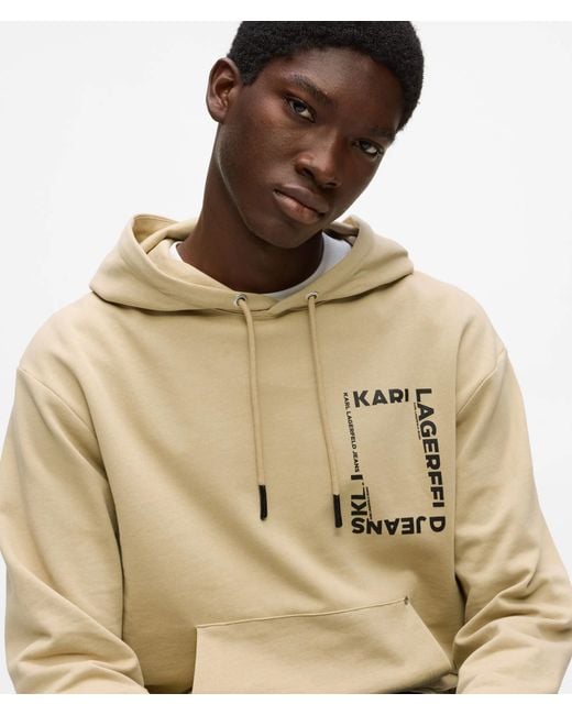 KL Jeans Natural Frame Logo Hoodie for men