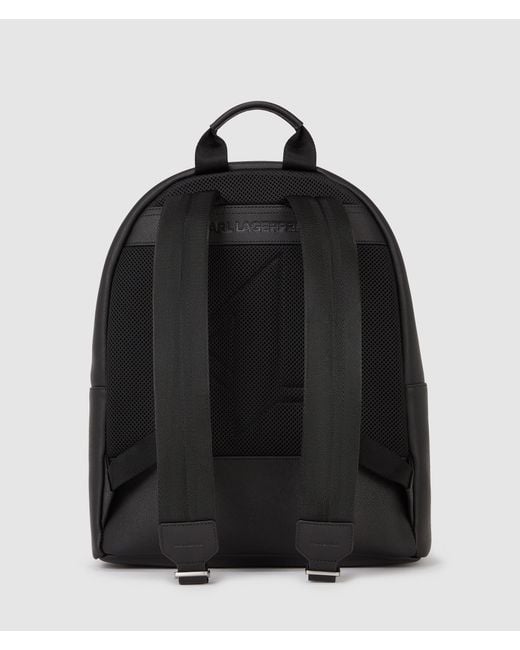 Karl Lagerfeld Black K/Monogram Leather Backpack for men
