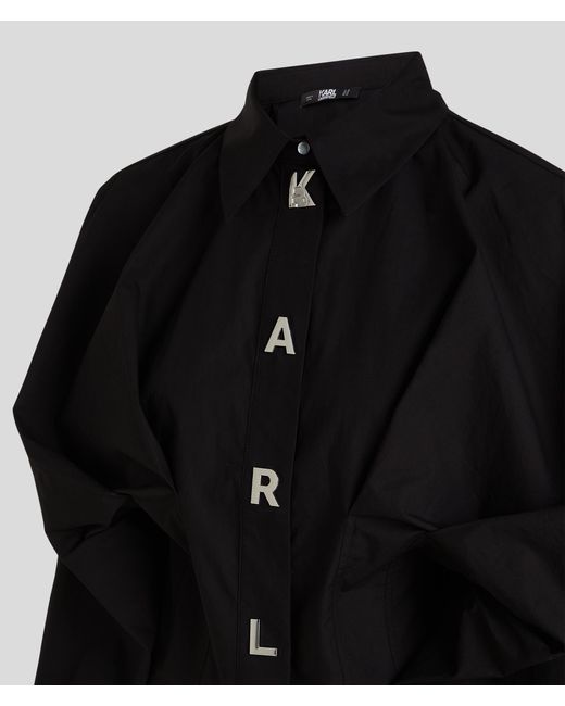 Chemise Ornée Des Lettres Karl Karl Lagerfeld en coloris Black