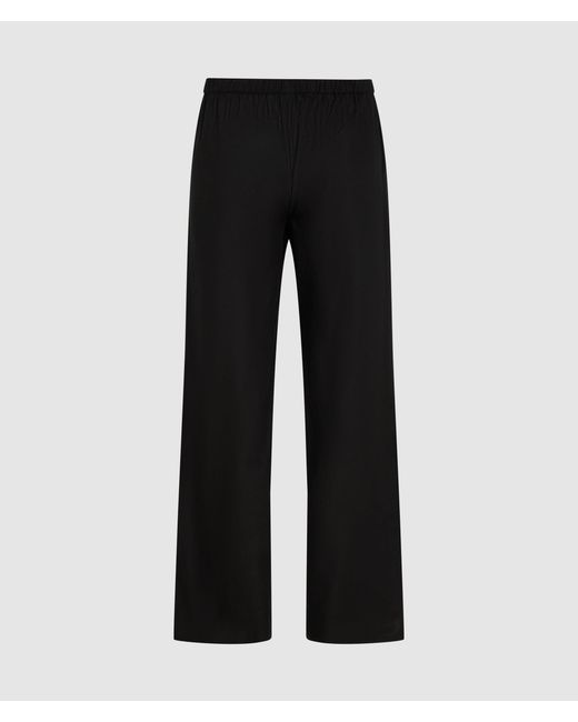 Karl Lagerfeld Black Crest Logo Beach Pants