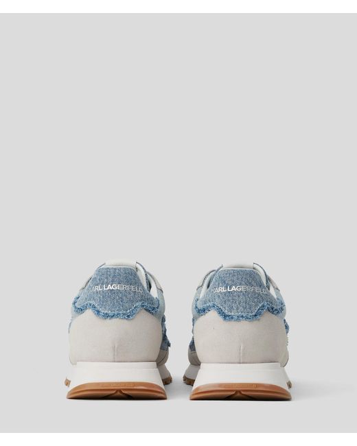 Karl Lagerfeld Kairo Niedrige Sneakers Mit Spitzen-Mix, Mann, Größe in White für Herren