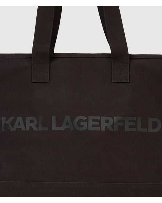 Sac En Toile Avec Logo Extra-Large, Homme, Taille Karl Lagerfeld pour homme en coloris Black