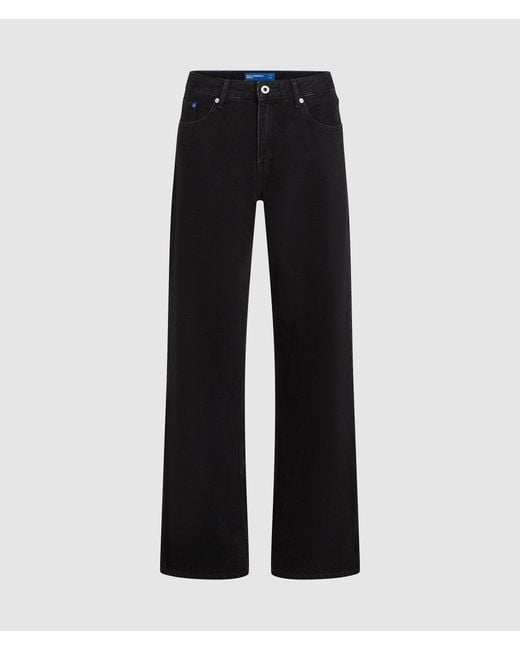 KL Jeans Black Mid-Rise Relaxed Jeans