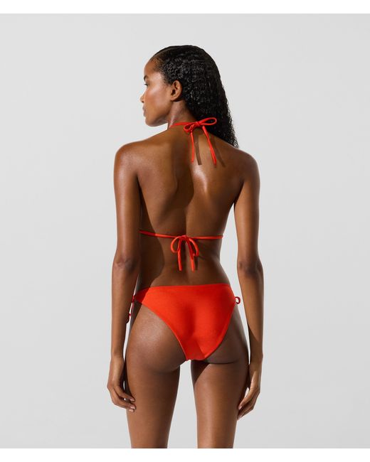 Karl Lagerfeld Multicolor Side-Tie Bikini Bottoms