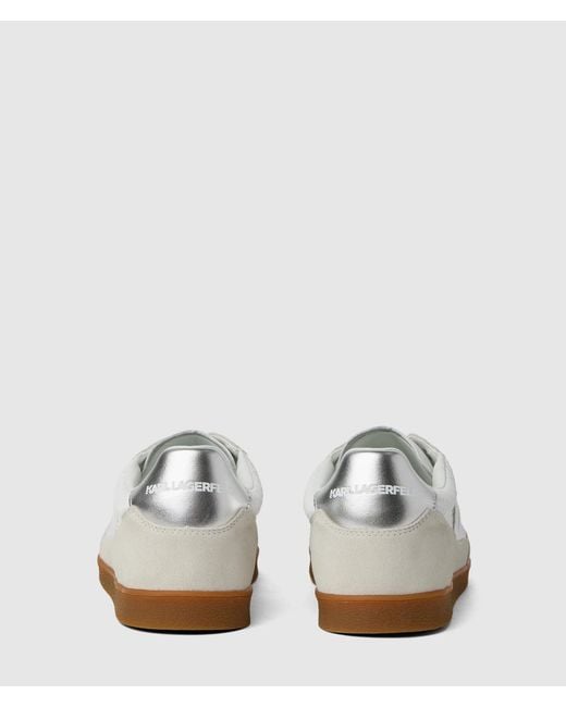 Karl Lagerfeld White Exclusive Kandidate Mesh Sneakers