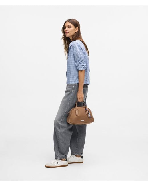 Karl Lagerfeld Brown Ikon Nylon Bowling Bag