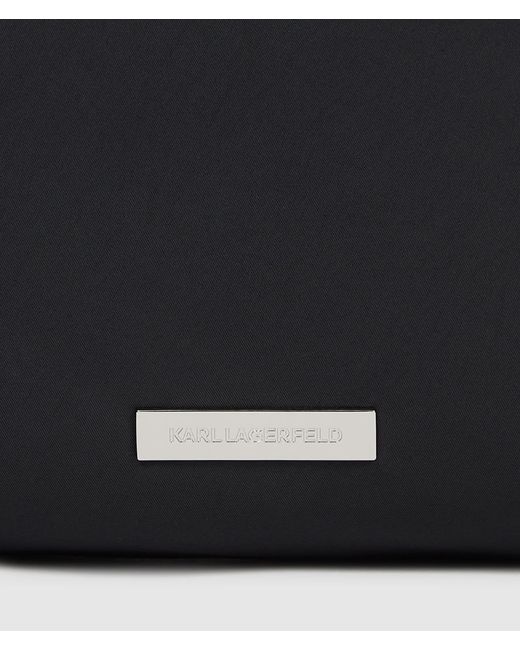 Karl Lagerfeld Black Ikon Nylon Vanity Case