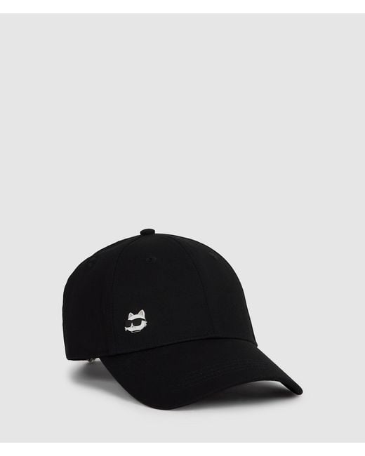 Karl Lagerfeld Black Ikon Choupette Pin Cap