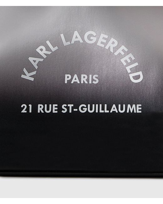 Karl Lagerfeld Black Rue St-Guillaume Degrade Mini Tote Bag