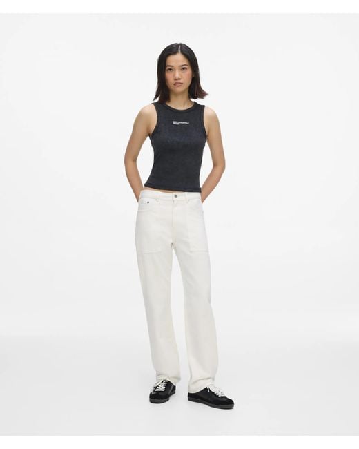 KL Jeans White High-Rise Straight Jeans