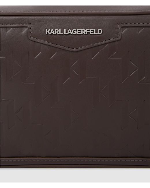Sac Caméra K/Loom En Cuir, Homme, Taille Karl Lagerfeld pour homme en coloris Black