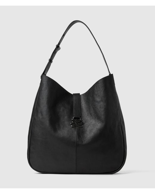 Karl Lagerfeld Black K/Autograph Swing Oversized Hobo Bag