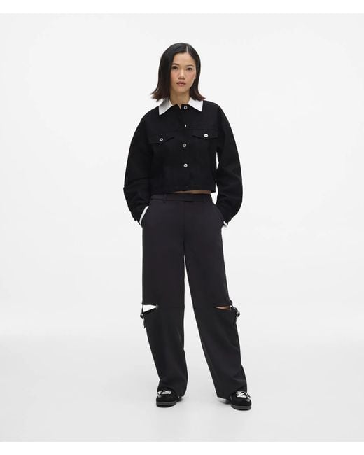 KL Jeans Black And Canvas Jacket