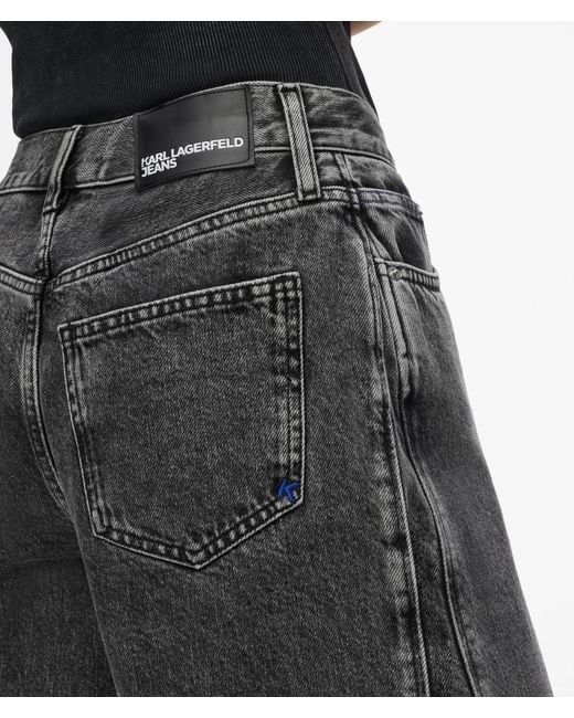KL Jeans White Transformable Low-Rise Wide Jeans