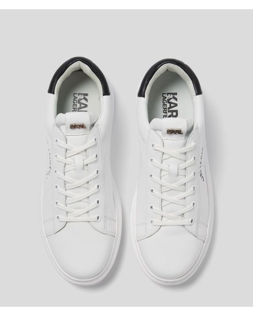 Karl Lagerfeld White Rue St-guillaume Logo Kapri Sneakers for men