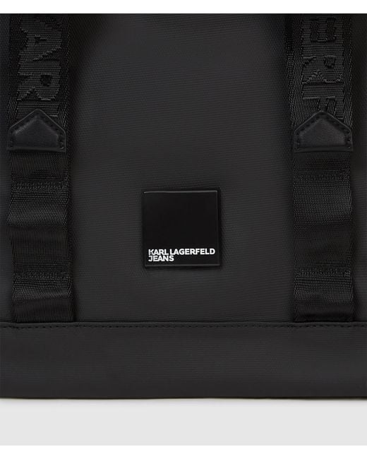 KL Jeans Black Venture Backpack for men