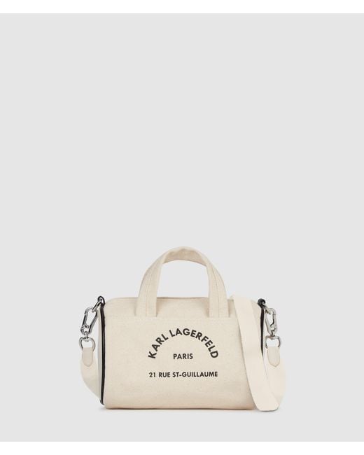 Karl Lagerfeld Natural Rue St-Guillaume Mini Duffle Bag